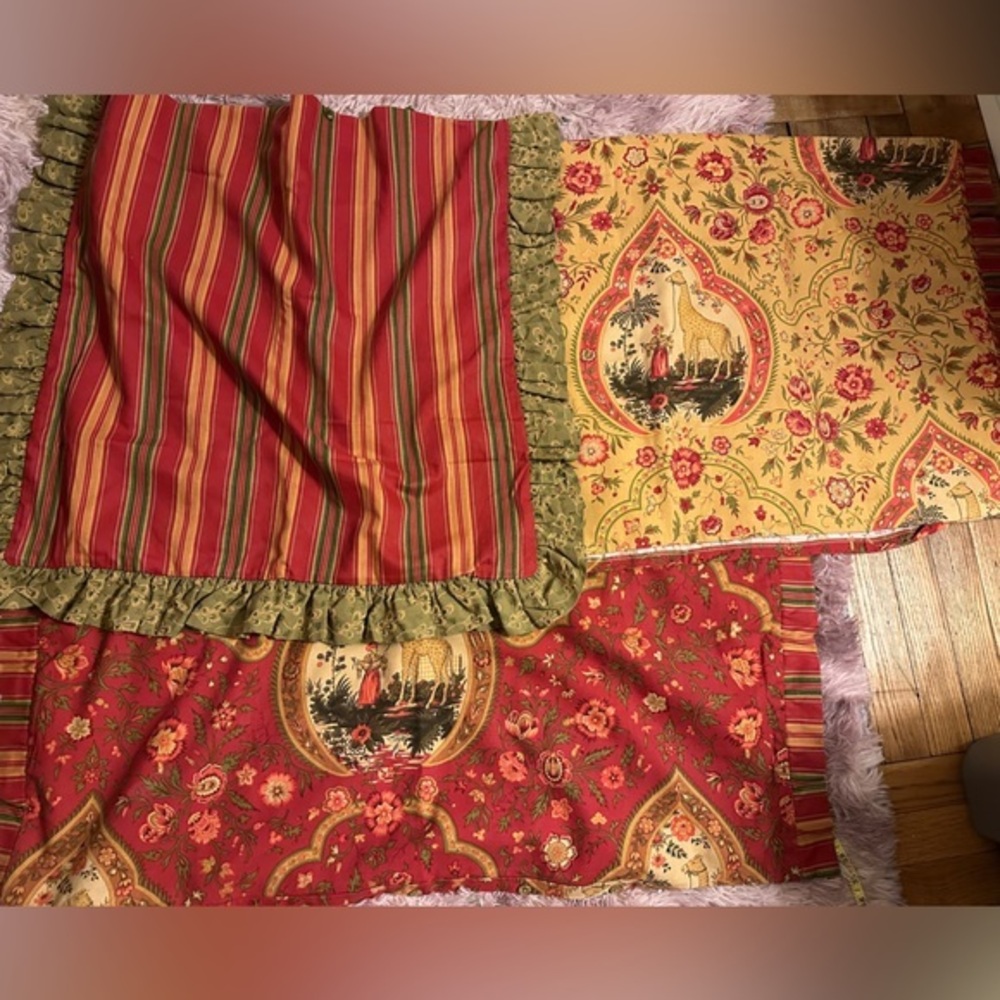 Set of 3 stunning Indian Turkish Style Large Cotton Pillowcases
